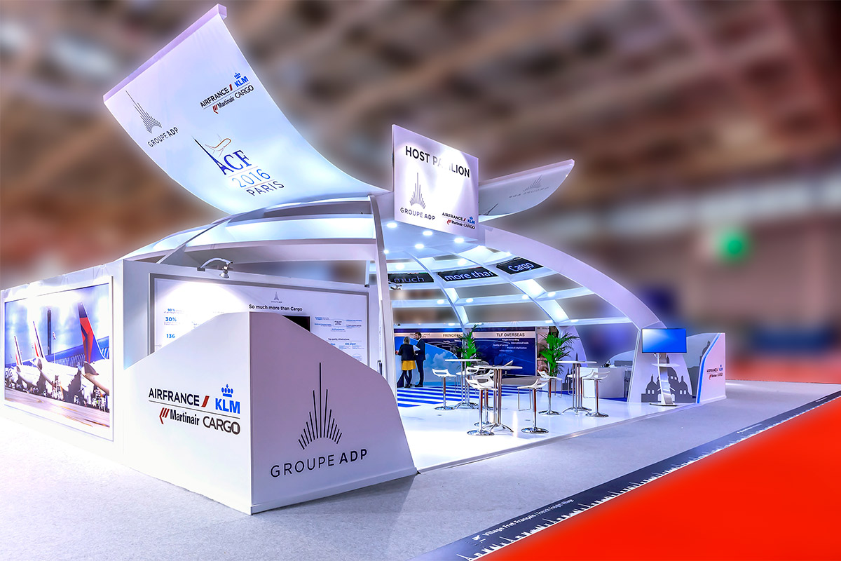 stand sur mesure pour aéroport de paris